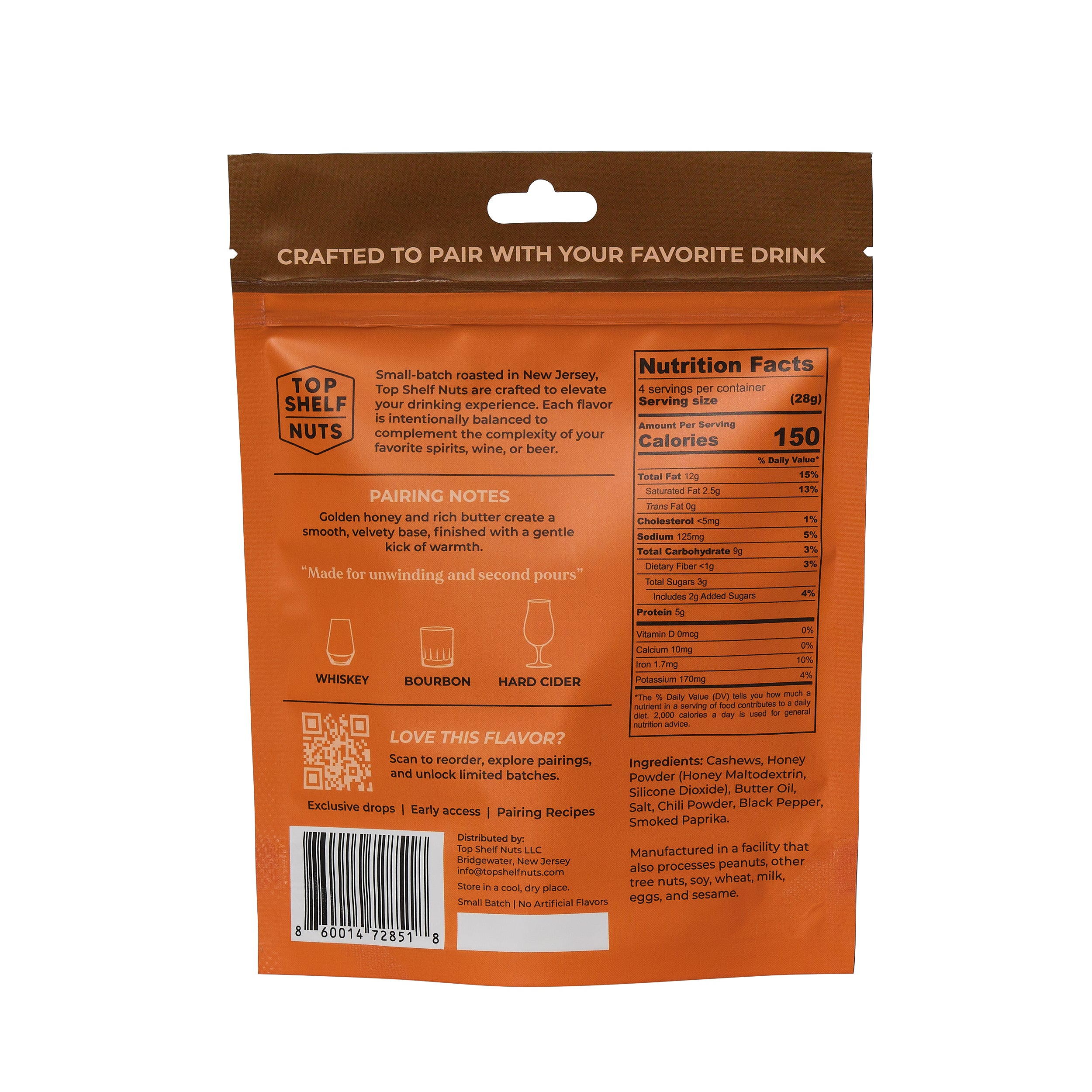 Hot Honey Butter Cashews