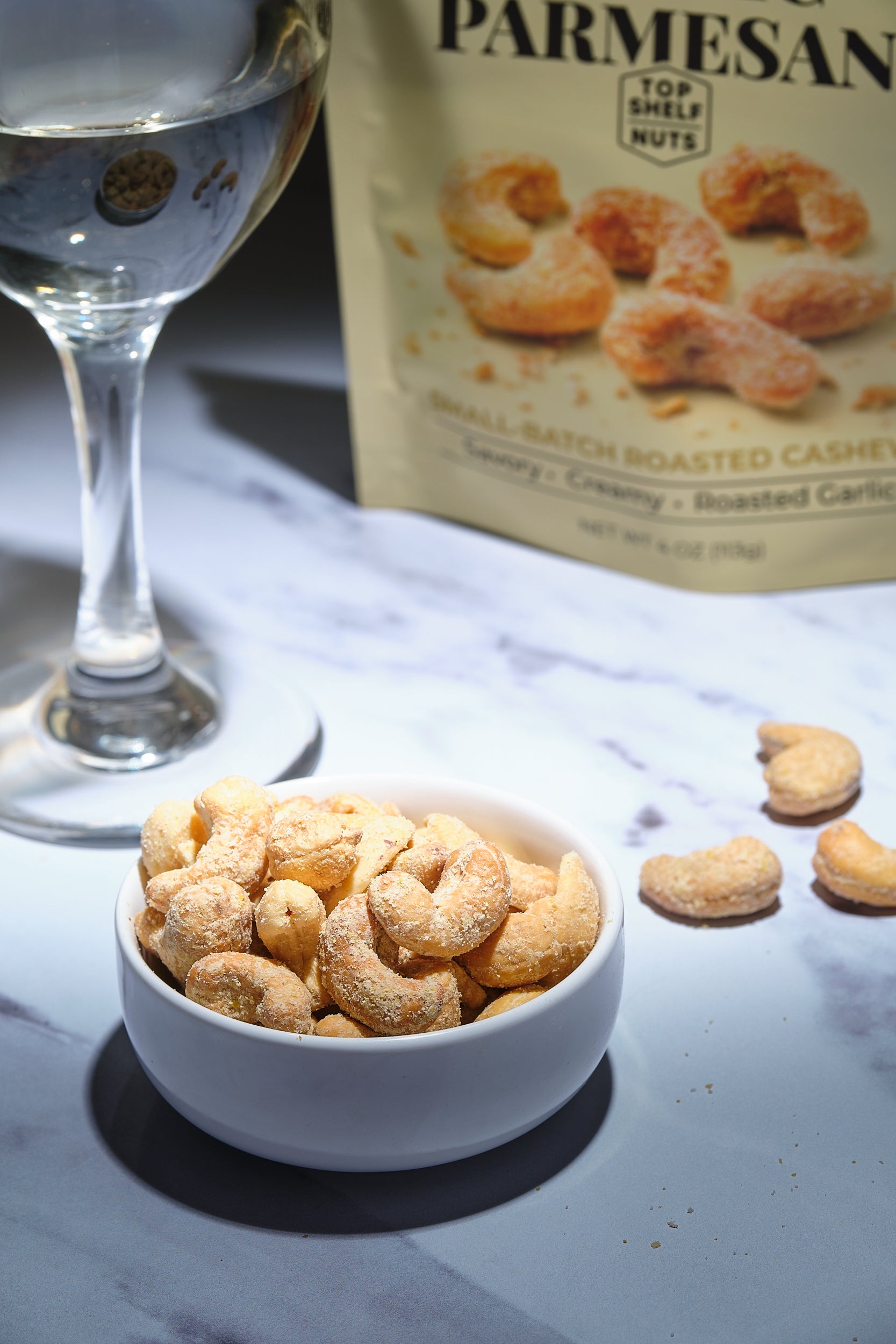 Garlic Parmesan Cashews