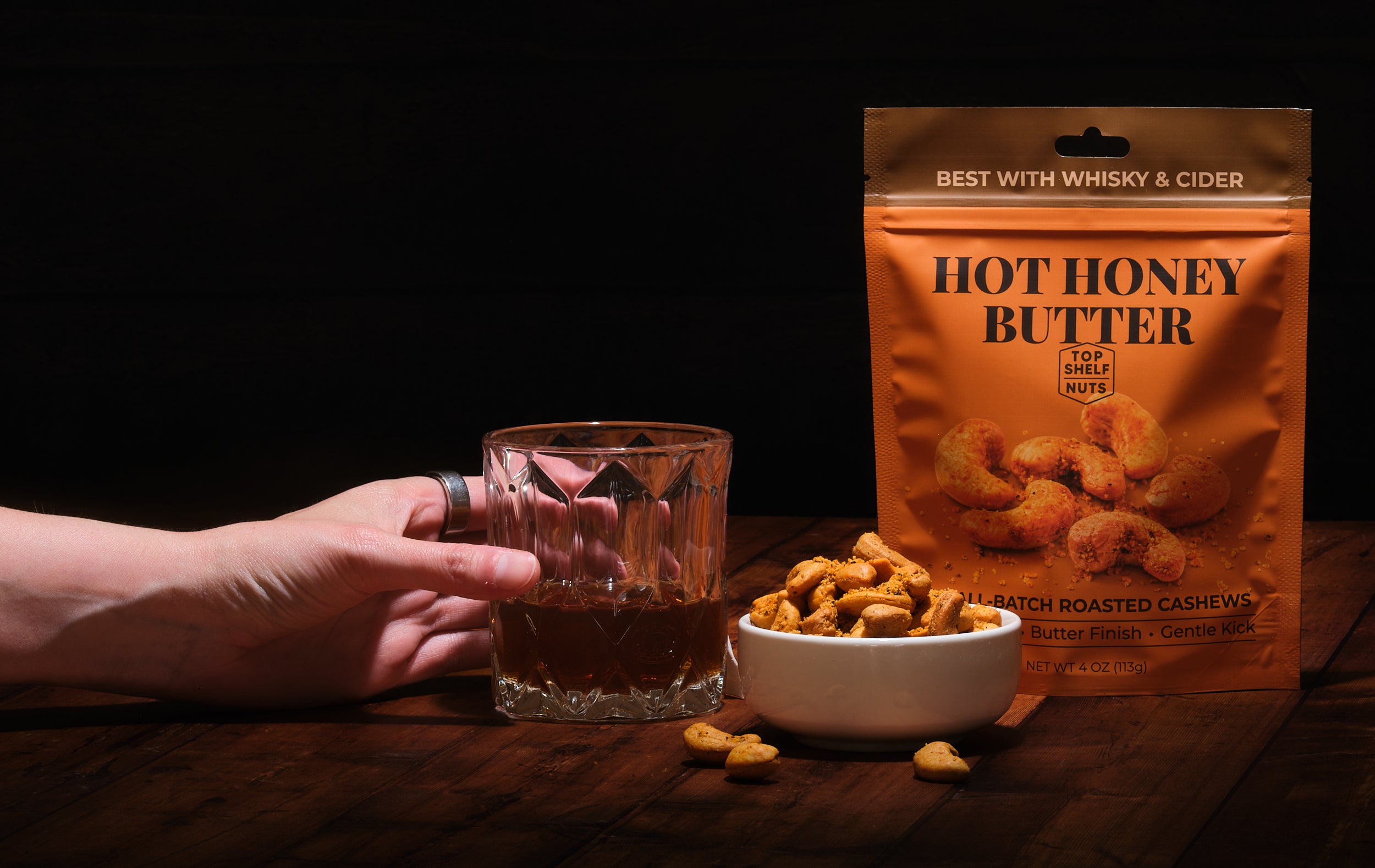 Hot Honey Butter Cashews